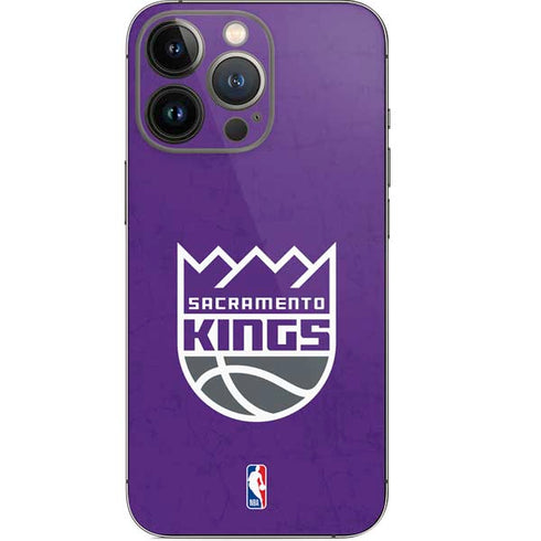 NBA Sacramento Kings Distressed iPhone 14 Pro Skin